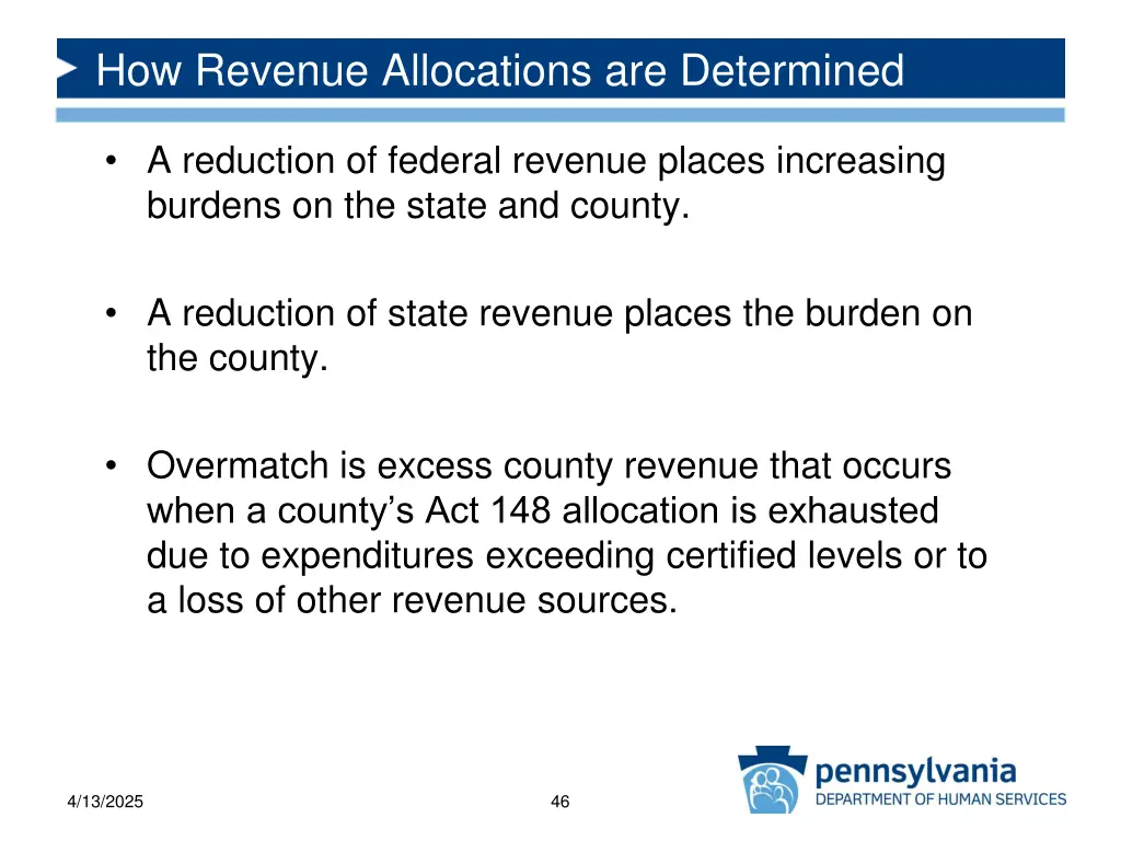 how revenue allocations are determined 16