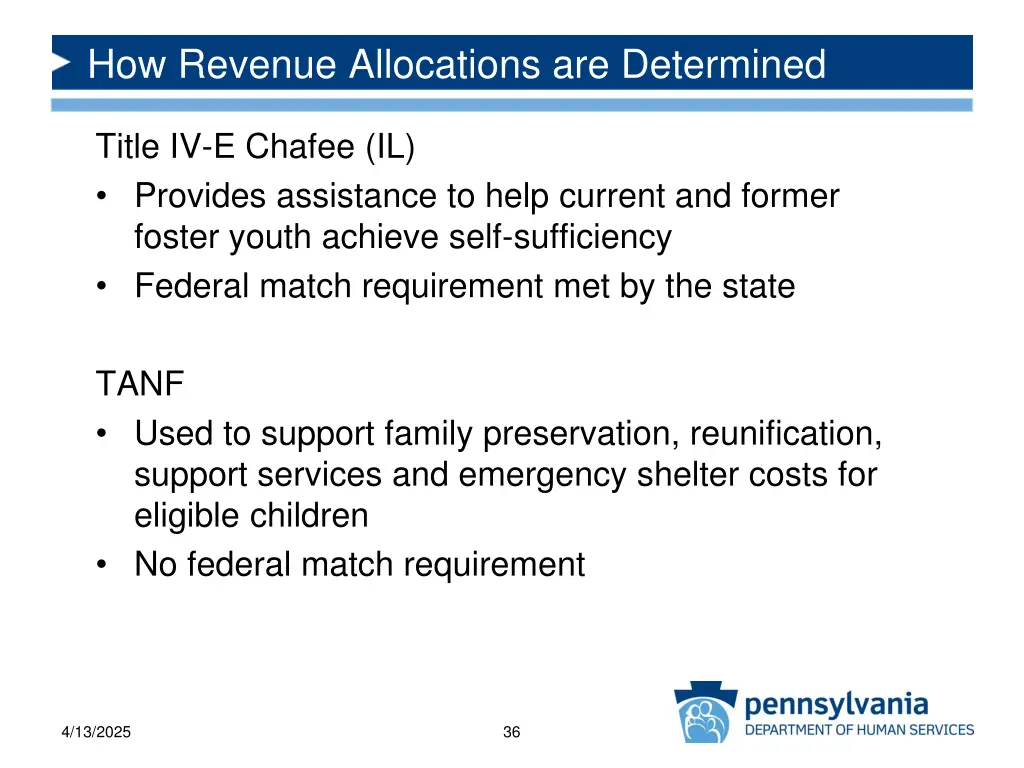 how revenue allocations are determined 6