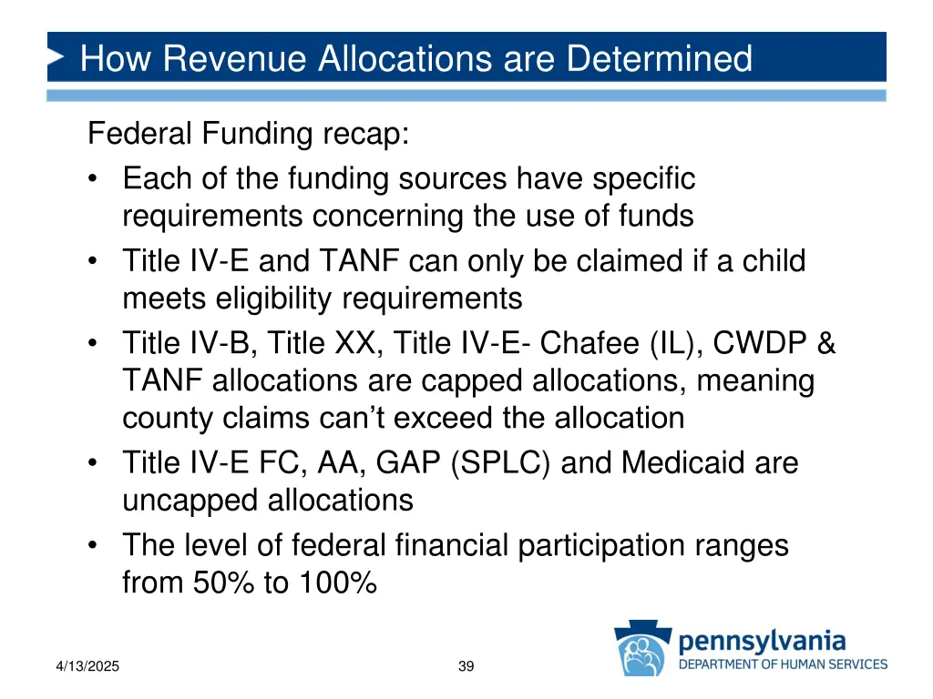 how revenue allocations are determined 9