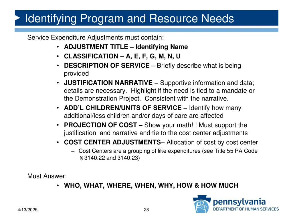 identifying program and resource needs 3