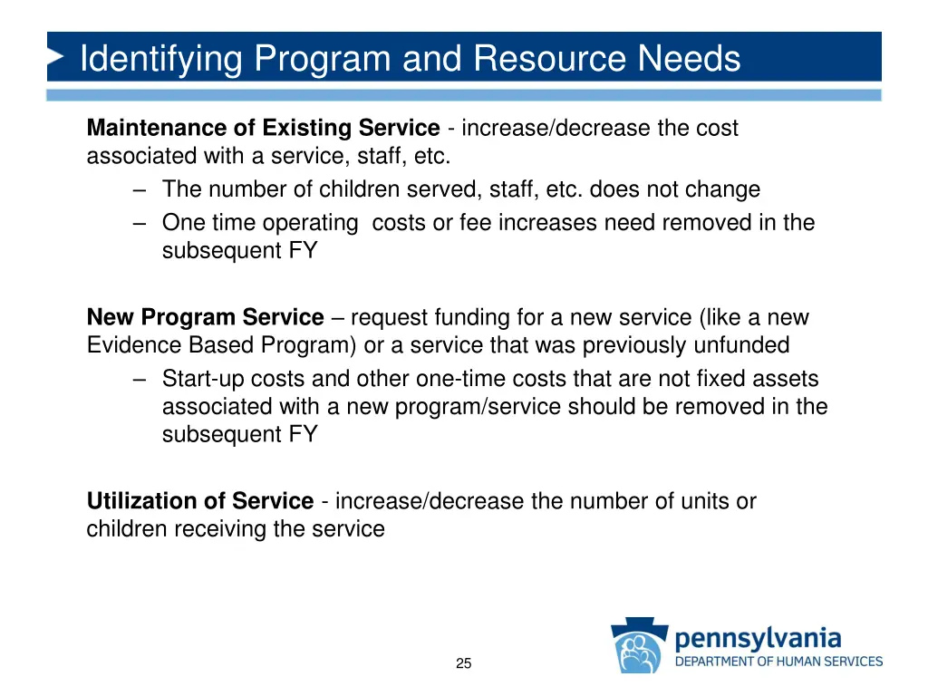identifying program and resource needs 5
