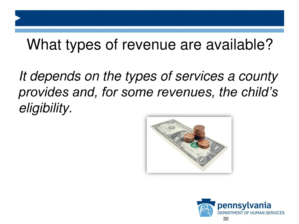 what types of revenue are available