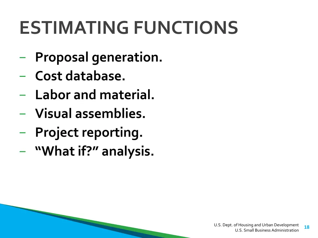 estimating functions