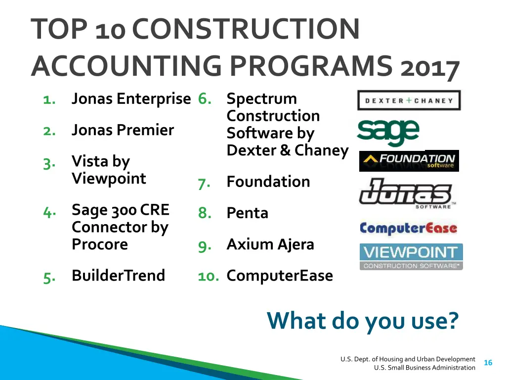 top 10 construction accounting programs 2017