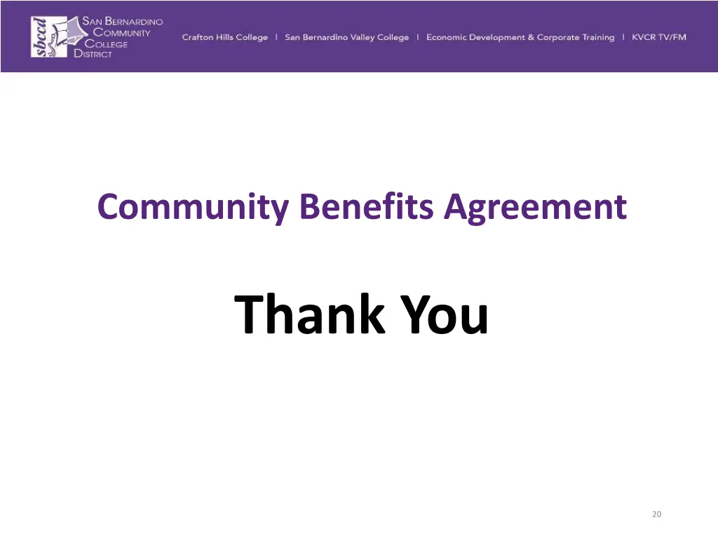 community benefits agreement