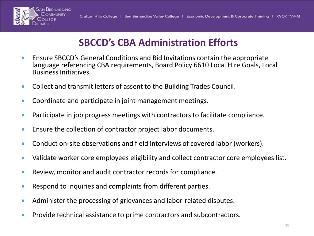 sbccd s cba administration efforts