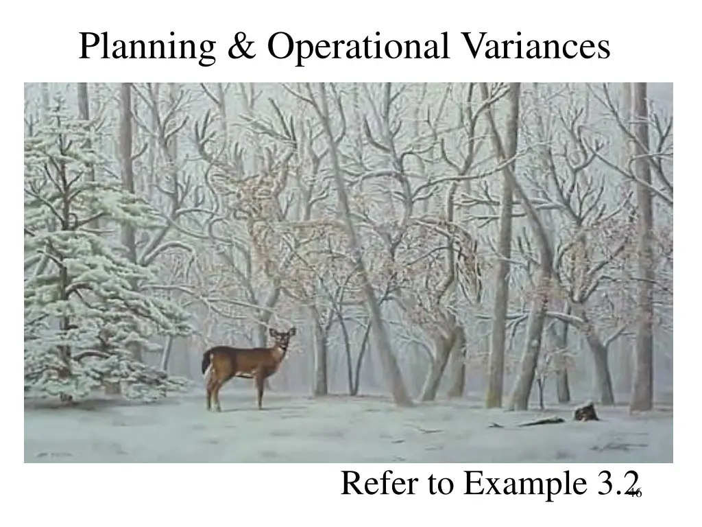 planning operational variances 1