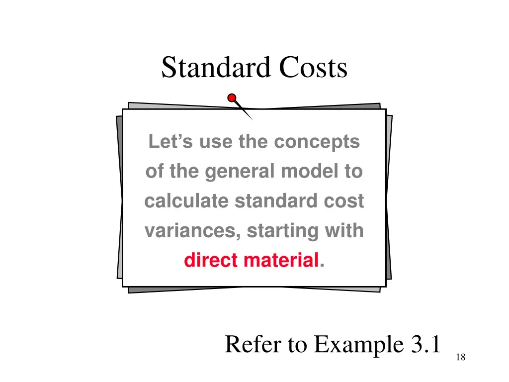 standard costs 1
