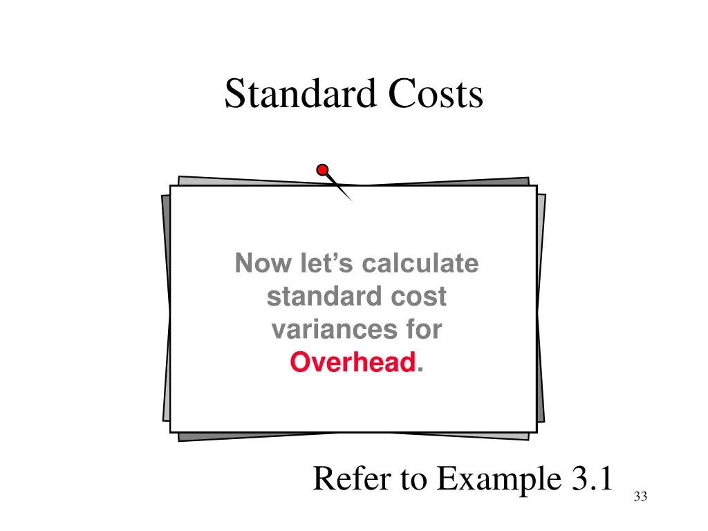 standard costs 3