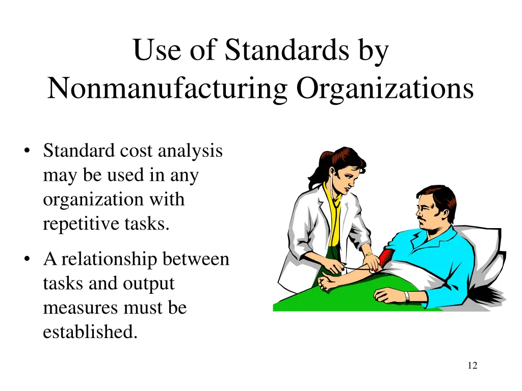 use of standards by nonmanufacturing organizations