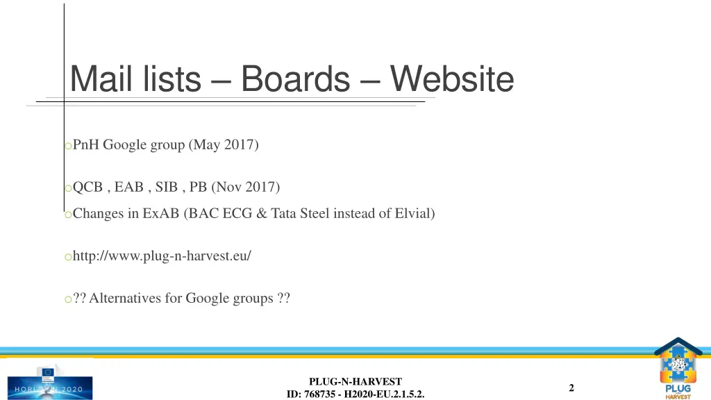 mail lists boards website