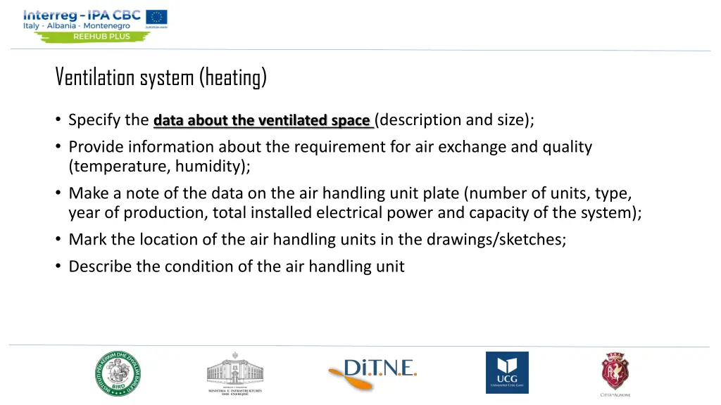 ventilation system heating