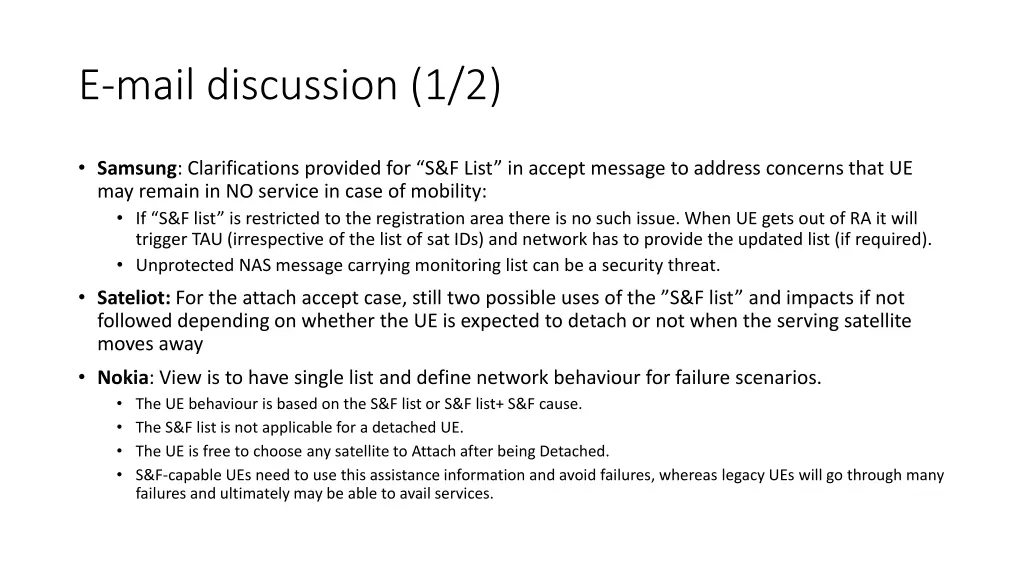 e mail discussion 1 2