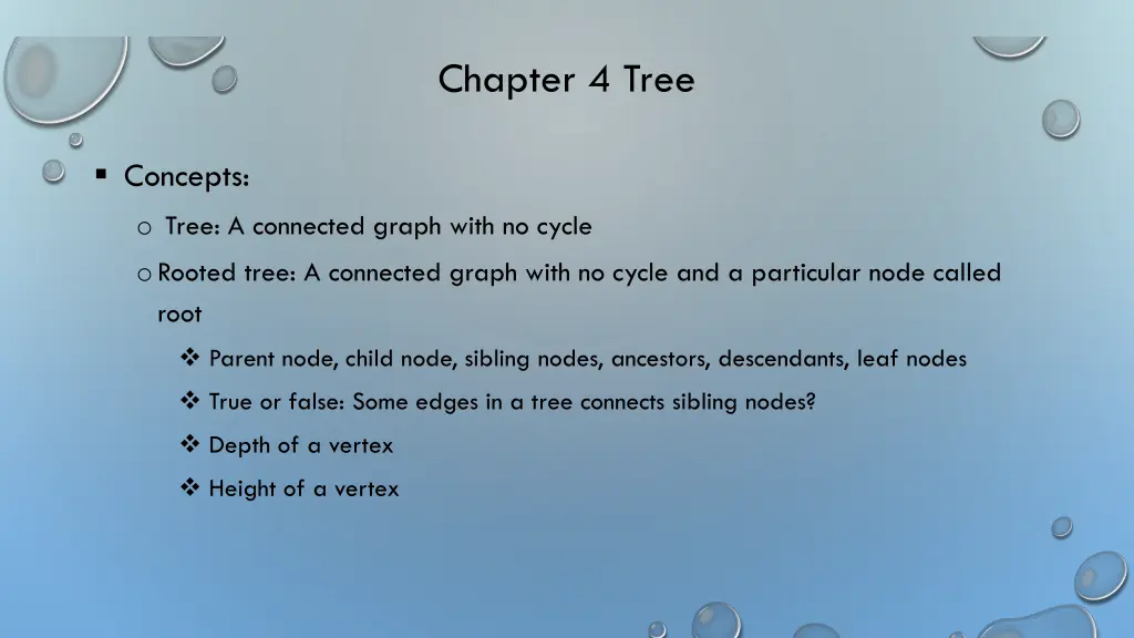 chapter 4 tree