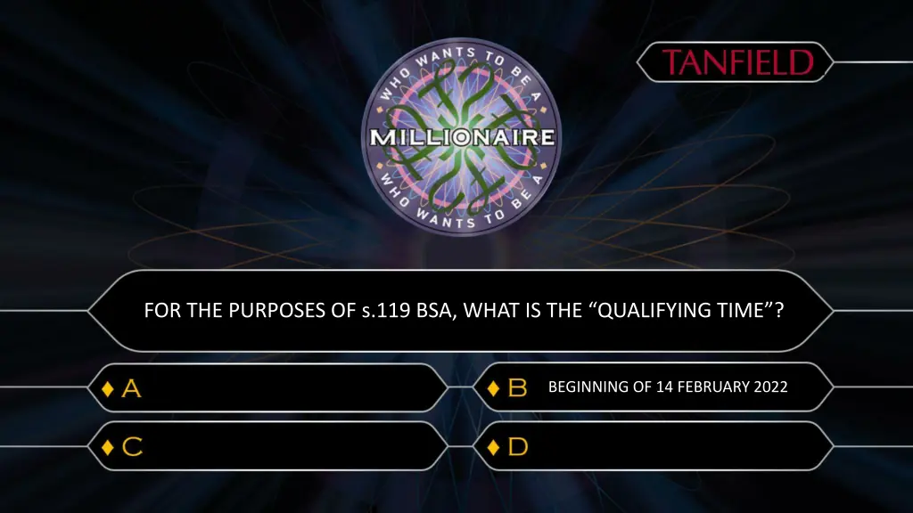 for the purposes of s 119 bsa what 1