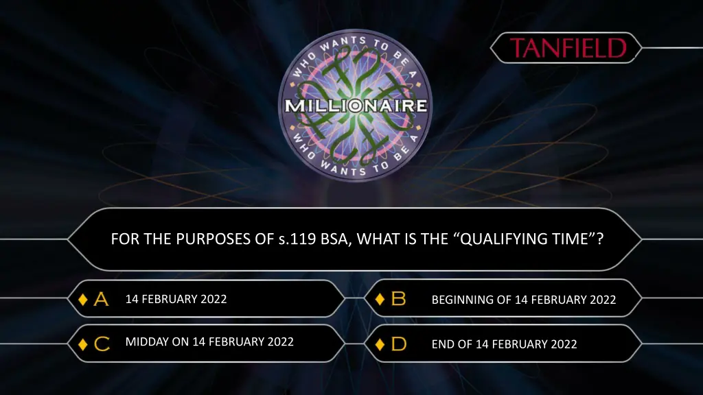 for the purposes of s 119 bsa what