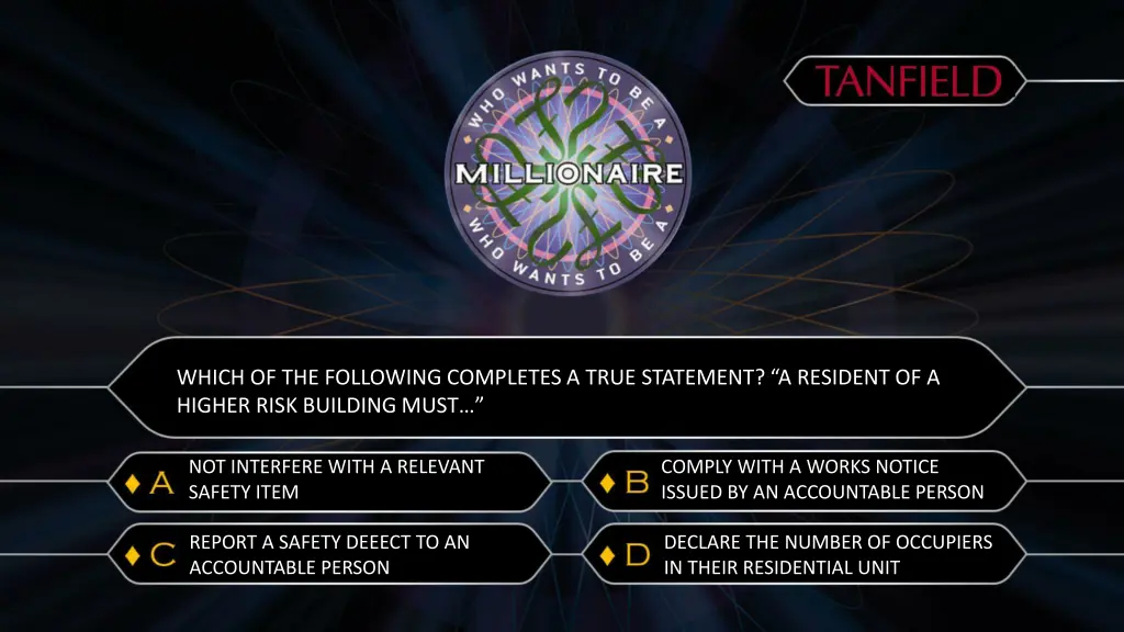 which of the following completes a true statement