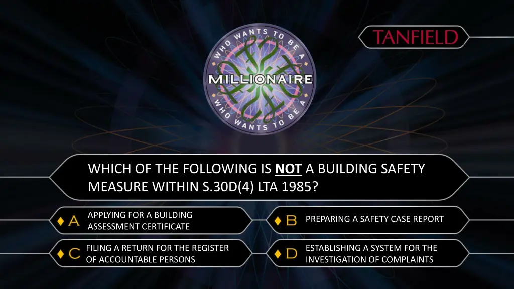 which of the following is not a building safety