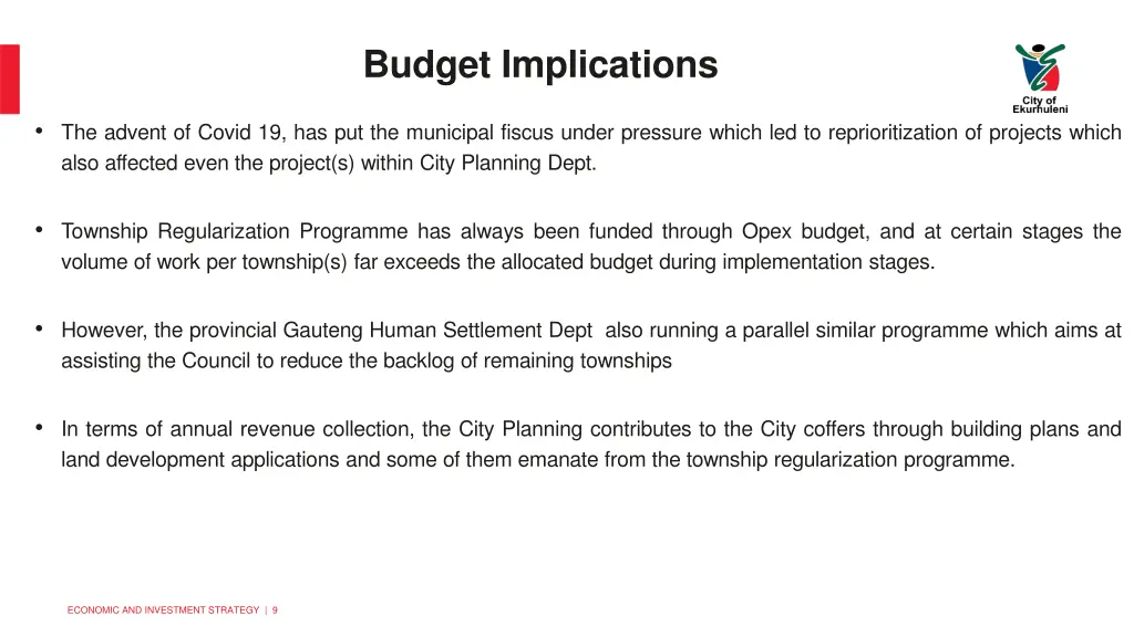 budget implications