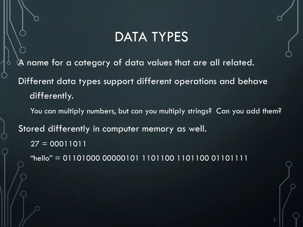 data types