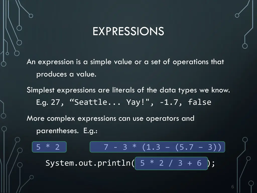 expressions