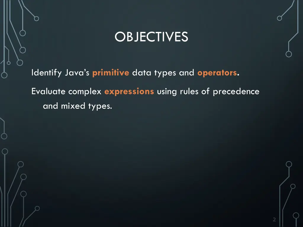 objectives