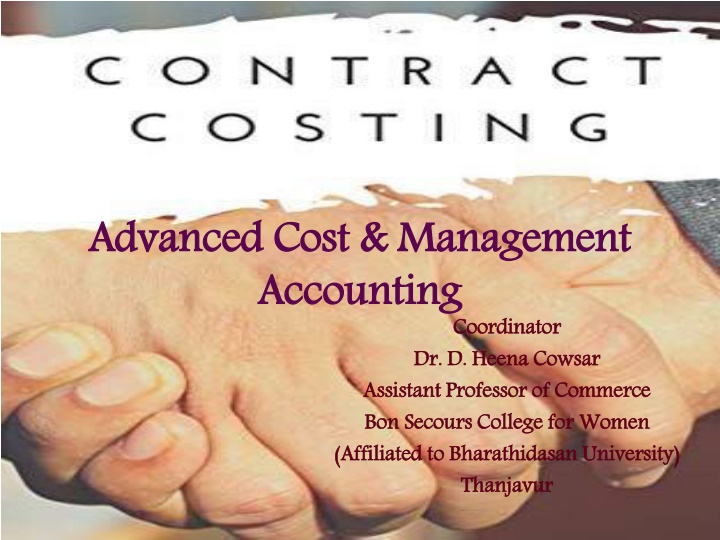 advanced cost management accounting