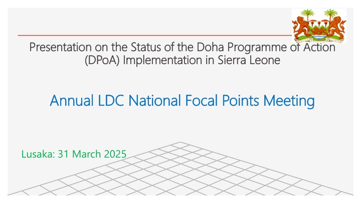 presentation on the status of the doha programme