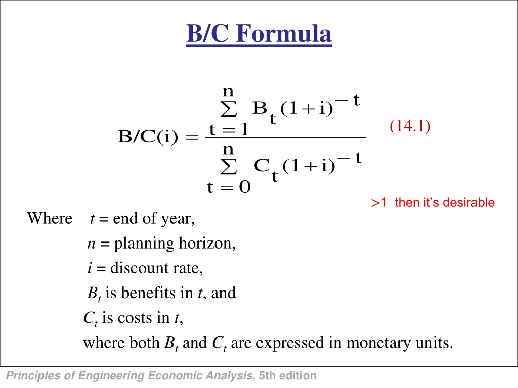 b c formula