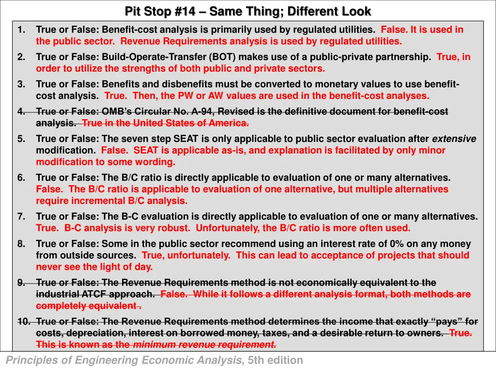 pit stop 14 same thing different look 1