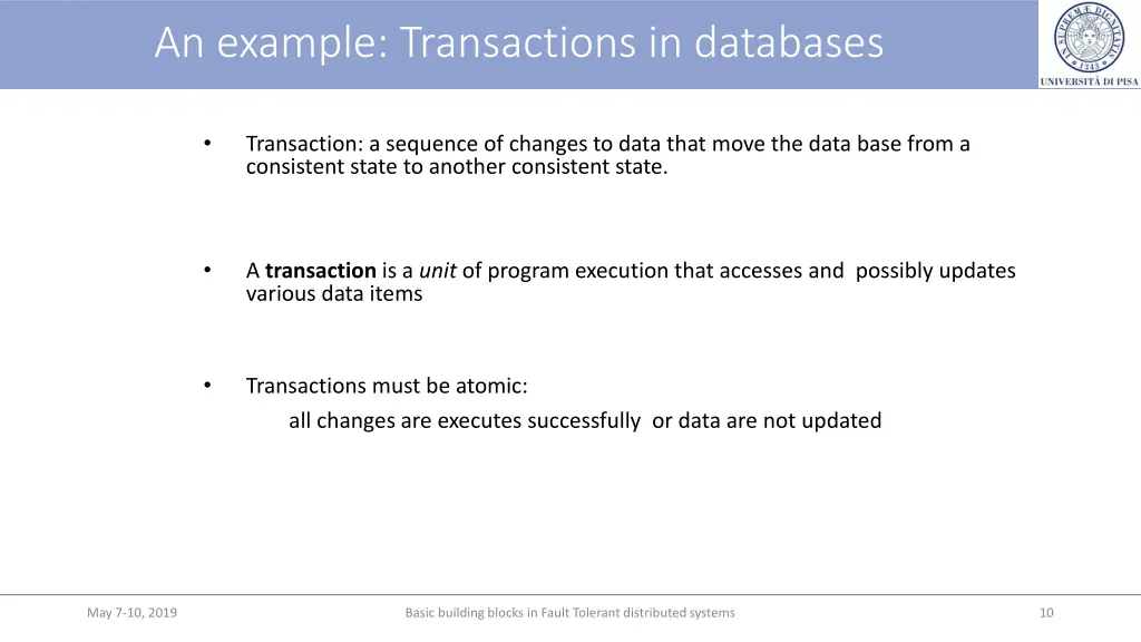 an example transactions in databases