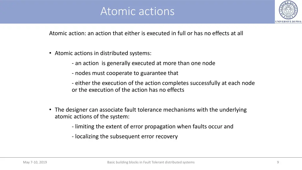 atomic actions 1