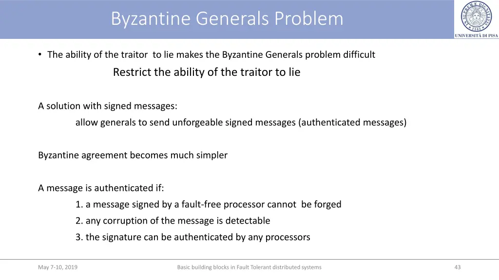 byzantine generals problem 7