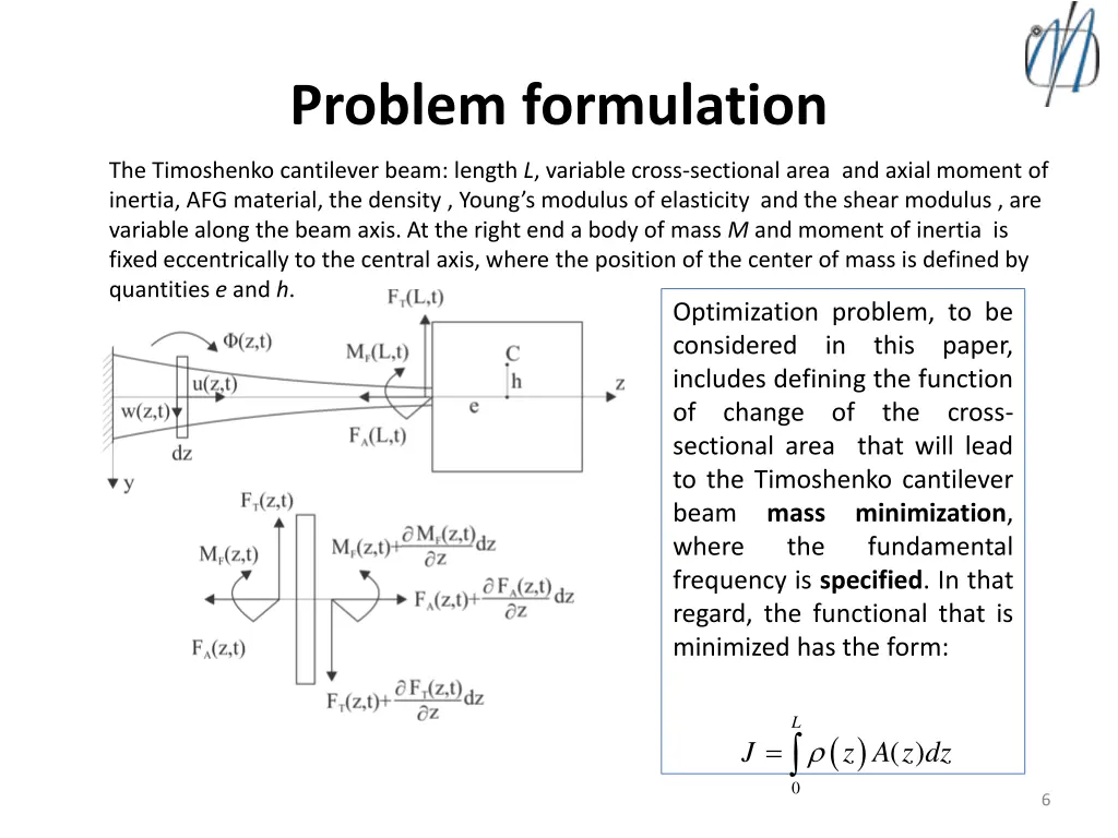 problem formulation