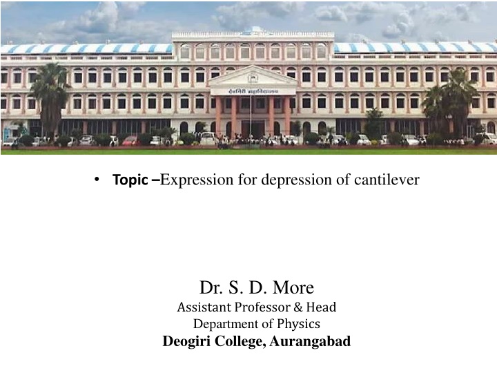 topic expression for depression of cantilever