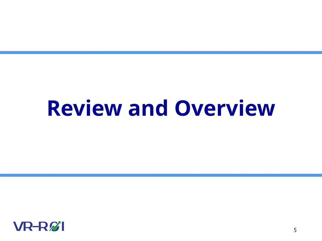 review and overview