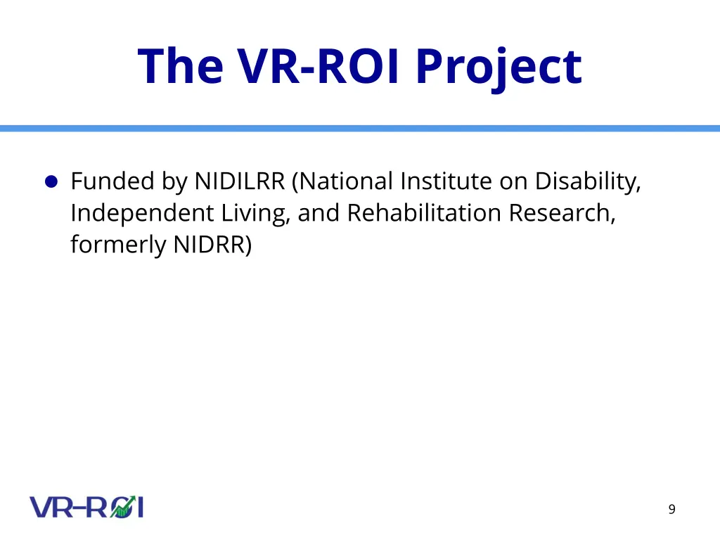 the vr roi project
