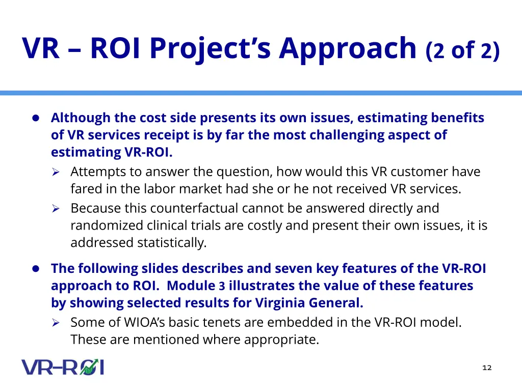vr roi project s approach 2 of 2