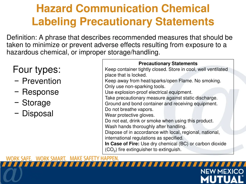 hazard communication chemical labeling