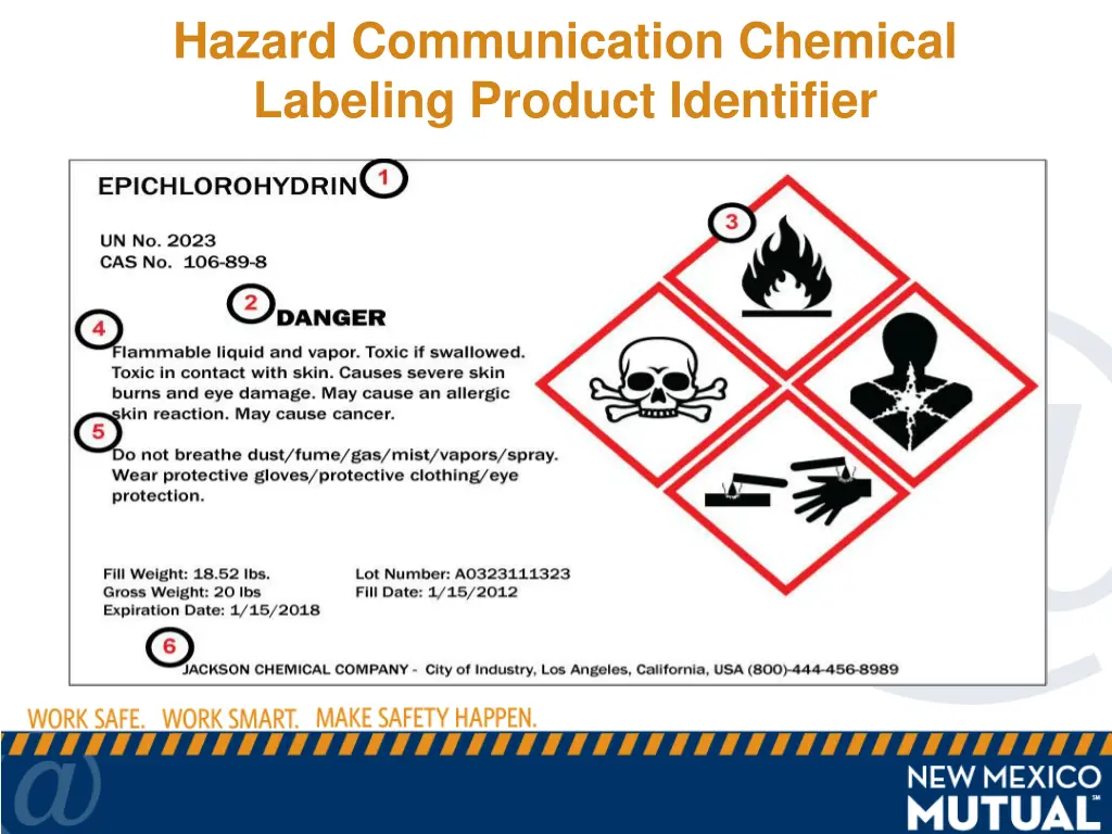 hazard communication chemical labeling product