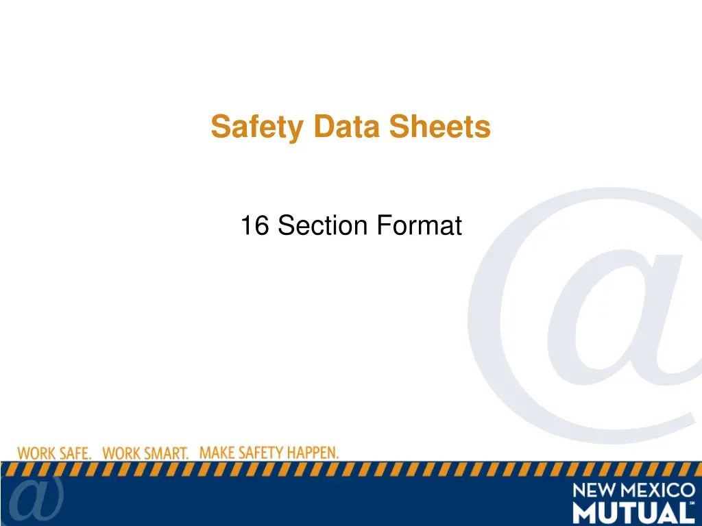 safety data sheets