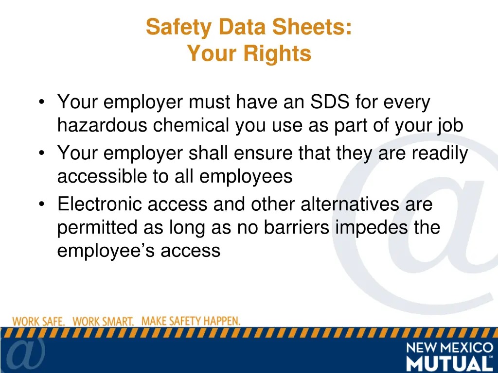 safety data sheets your rights