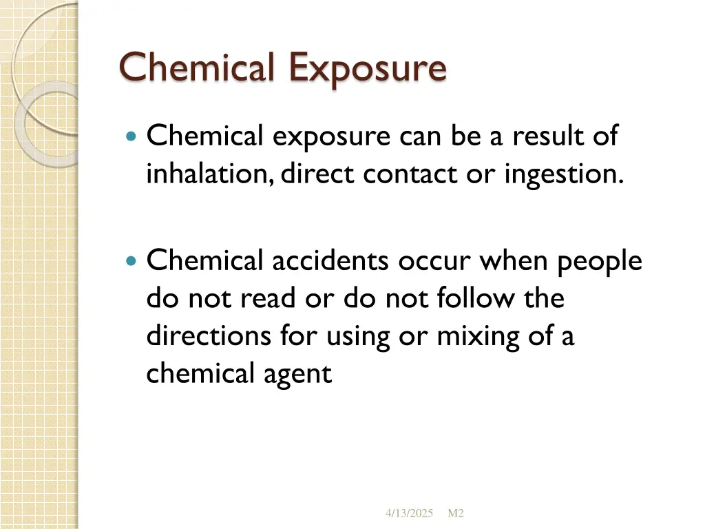 chemical exposure