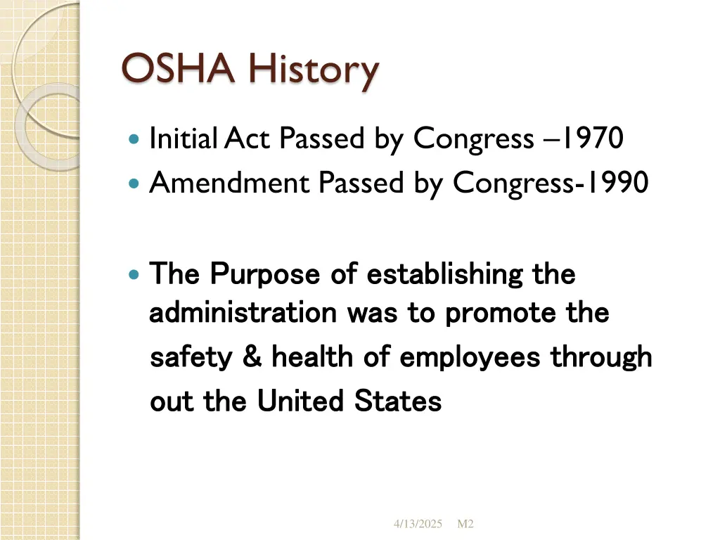 osha history