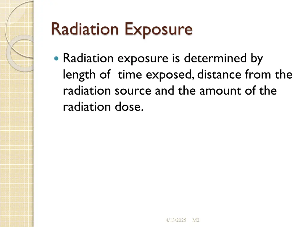 radiation exposure