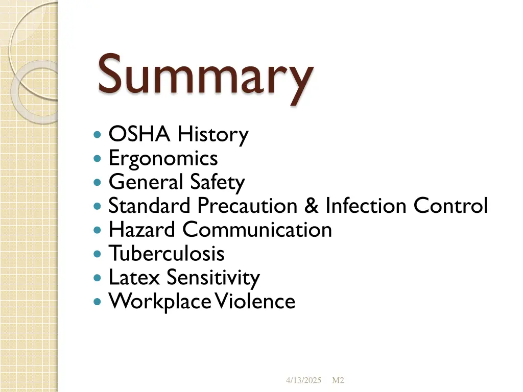 summary