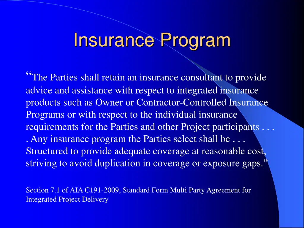 insurance program