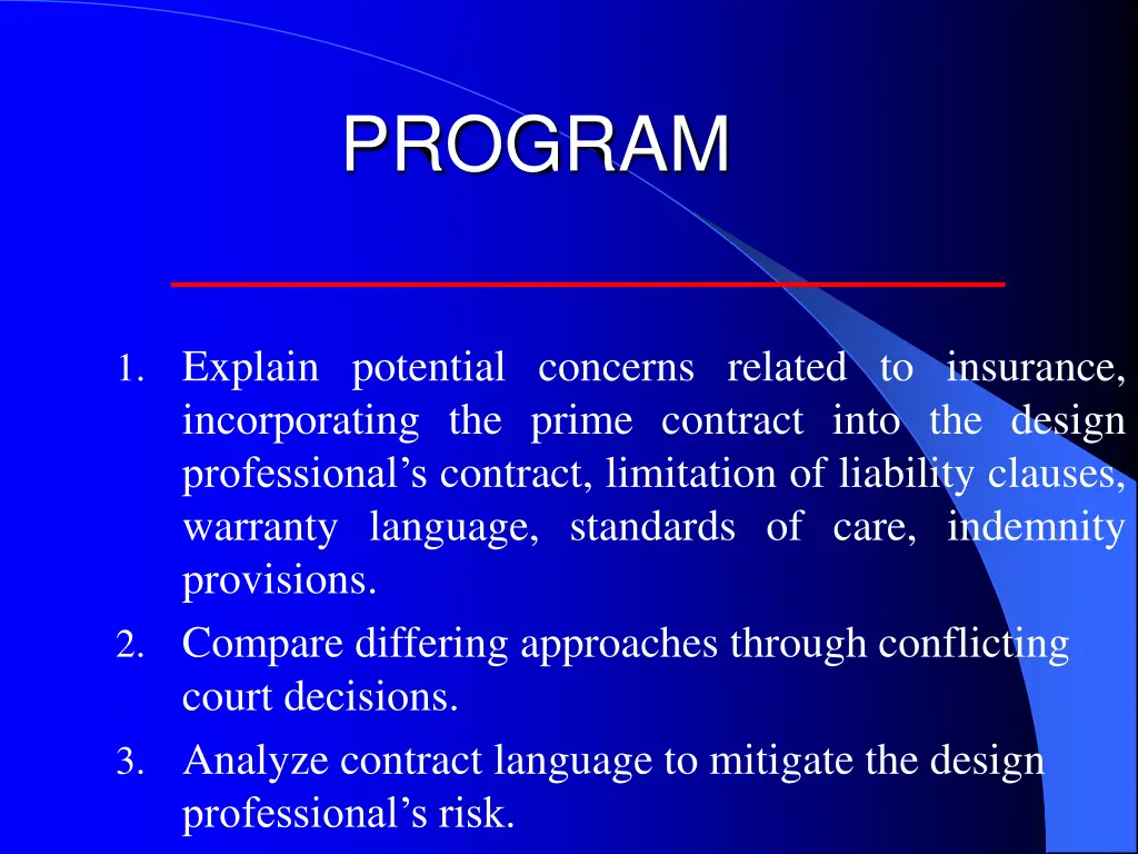 program