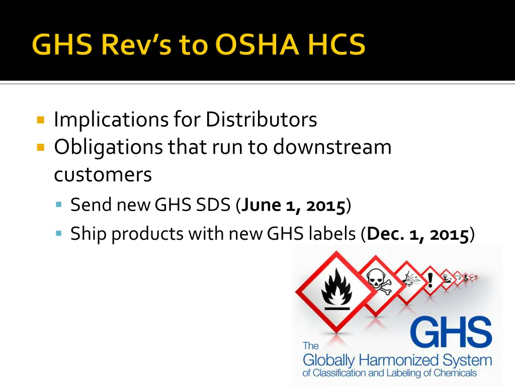 implications for distributors obligations that