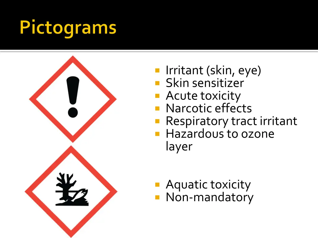 irritant skin eye skin sensitizer acute toxicity